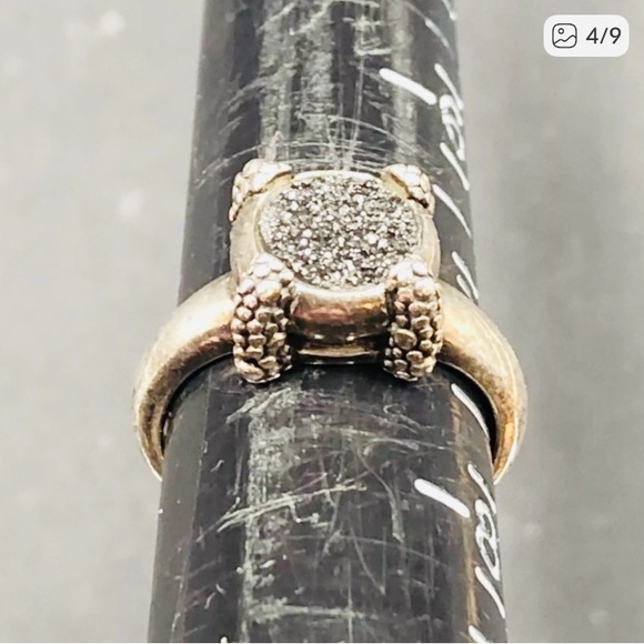 Michael Dawkins Sterling Silver Druzy Ring - Picture 4 of 10